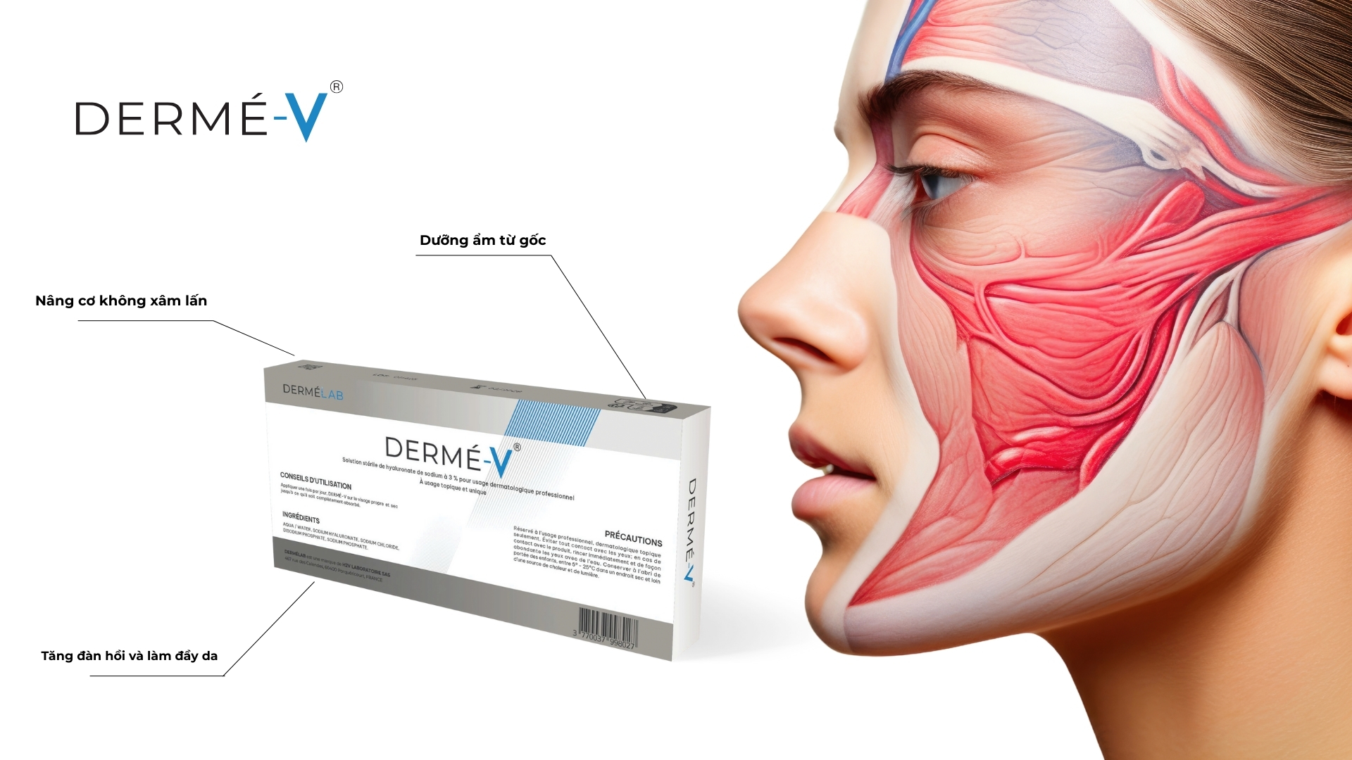 Dermé-V – Giải pháp HA trẻ hóa da chuyên sâu từ Pháp