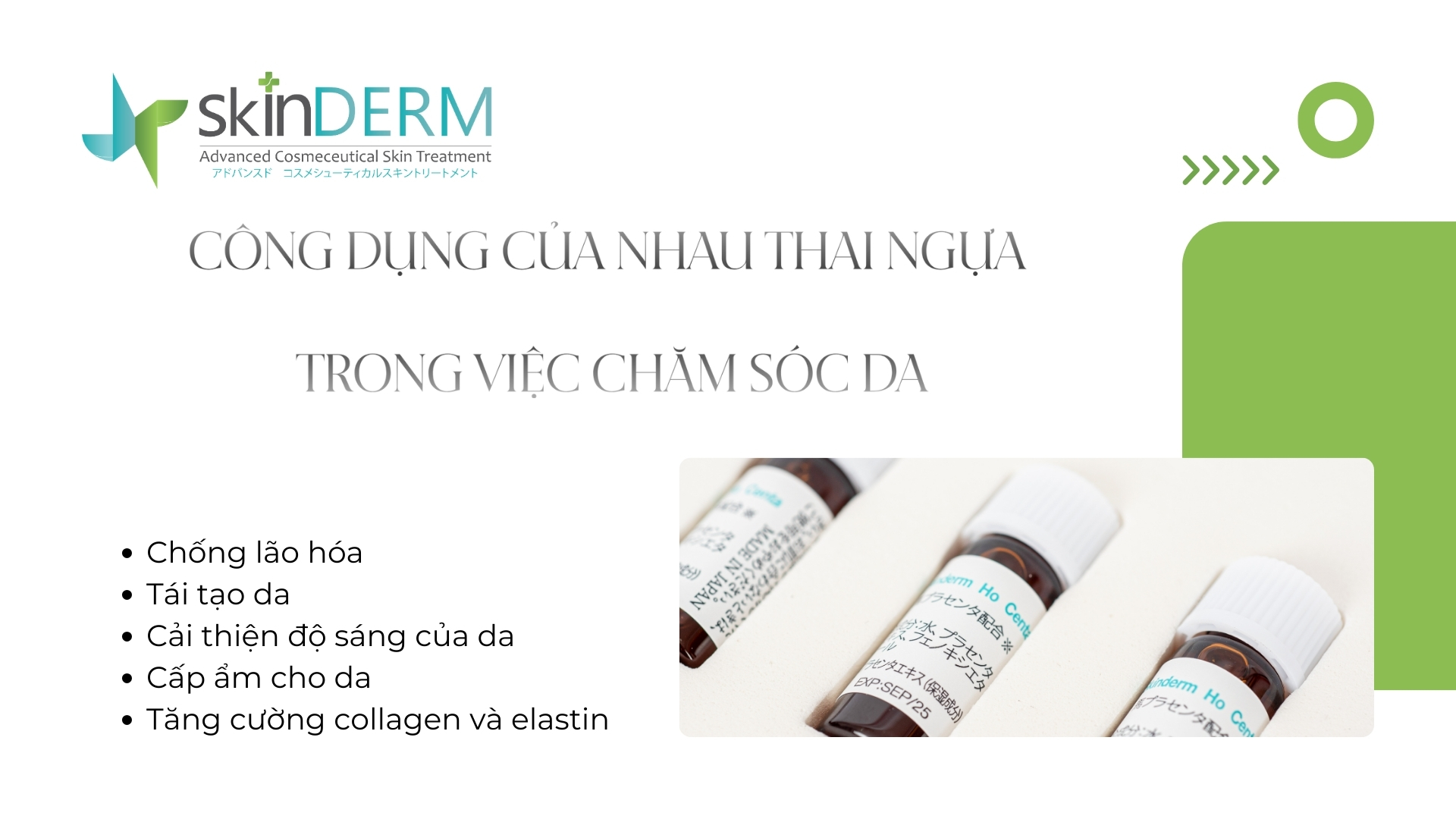 CÔNG DỤNG CỦA NHAU THAI NGỰA TRONG VIỆC CHĂM SÓC DA