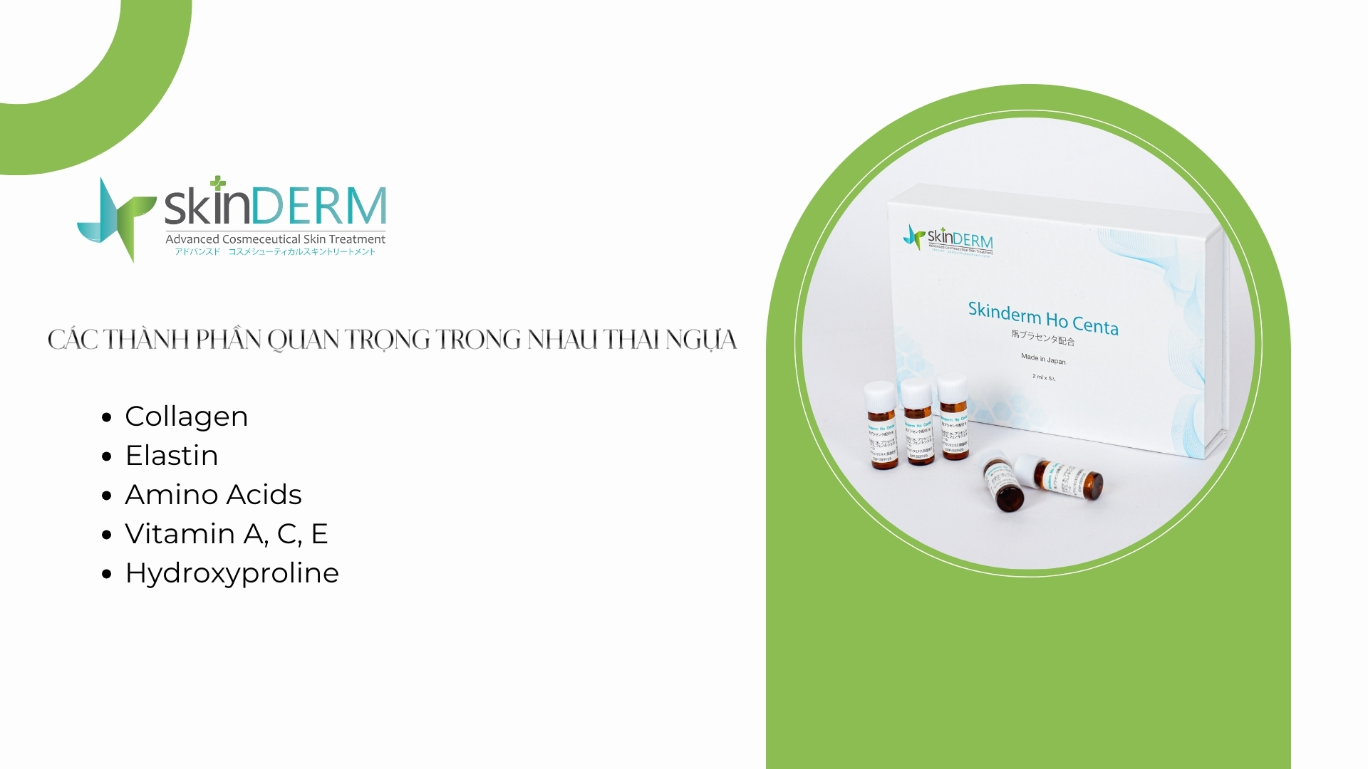 CÁC THÀNH PHẦN QUAN TRỌNG TRONG NHAU THAI NGỰA